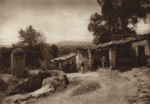 Mexiko: San Esteban, utkanten av huvudstaden Mejico (svartvitt foto) av Hugo Brehme
