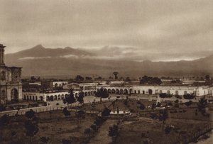 Mexiko: Zapotlan med Colima (svartvitt foto) av Hugo Brehme