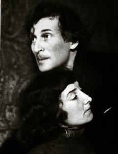 Marc och Bella Chagall (sepiafoto)