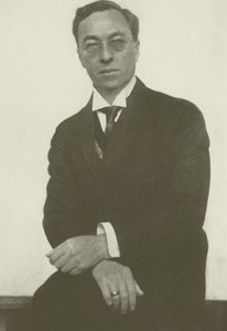 Porträtt av Wassily Kandinsky (s/v foto)