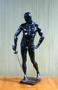Fäktaren (brons) av Hugo Lederer