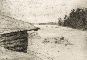 Lada på vintern av Hugo Simberg