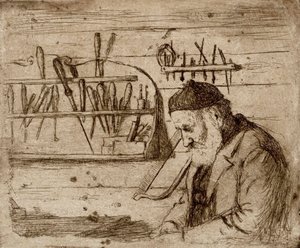 Far i sin verkstad av Hugo Simberg