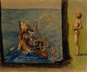 Väinämöinen och Ikiturso av Hugo Simberg