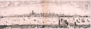 Utsikt över London från söder, 1643 av Hugue Picart