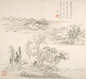 Album After Old Masters And Poems (album (10 blad), bläck på papper)