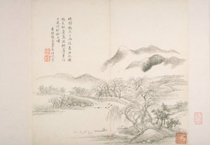 Album After Old Masters And Poems (album (10 blad), bläck på papper)