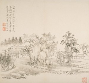 Album After Old Masters And Poems (album (10 blad), bläck på papper)