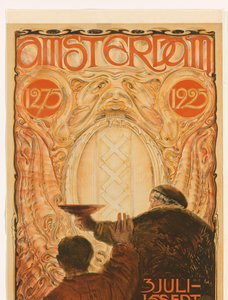 Affisch för utställningen Amsterdam 1275-1925 Amsterdam 1275 1925 (titel på objekt)