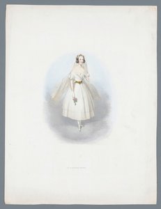 Kvinna i bröllopsklänning av Huib van Hove Bz (attributed to)