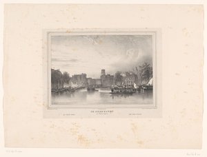 Utsikt över den gamla hamnen i Rotterdam Den gamla hamnen i Rotterdam / Le vieux port / Den gamla hamnen (titel på objektet) Utsikt över staden Rotterdam (serietitel)