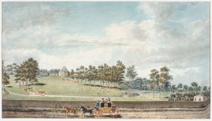 The Harwich Coach (wc på vävt papper) av Humphry Repton