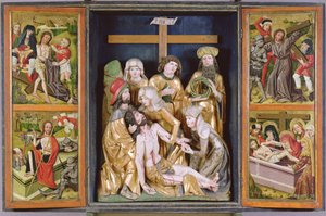 Passionsaltare, Janosret, 1480-90 (målat och förgyllt trä)
