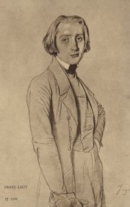 Porträtt av Franz Liszt av Hungarian School
