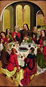 Den sista måltiden, Turocbela, 1480-90 av Hungarian School