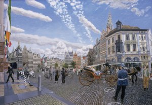 Stora marknadstorget i Antwerpen, 1996