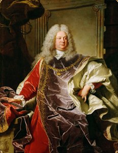 Barock: Porträtt av Philippe Louis, greve av Sinzendorf Neubourg - Porträtt av greve Philippe Ludwig Wenzel von Sinzendorf (1671-1742) av Rigaud, Hyacinthe Francois Honore (1659-1743) av Hyacinthe Francois Rigaud
