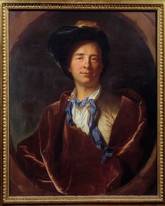 Porträtt av Bernard Le Bouyer (Le Bovier) de Fontenelle (1657-1757), fransk författare Målning av Hyacinthe Rigaud (1659-1743) 1713 Sön. 0,79x0,63 m Montpellier, Fabre-museet -Porträtt av Bernard Le Bouyer (Le Bovier) de Fontenelle (1657-1757), fransk förf av Hyacinthe Francois Rigaud