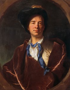 Porträtt av Bernard Le Bovier de Fontenelle (Rouen av Hyacinthe Francois Rigaud