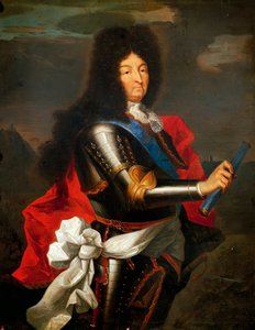 Porträtt av Ludvig XIV av Frankrike (olja på duk) av Hyacinthe Francois Rigaud