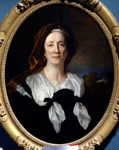 Porträtt av Marie Serre, mor till konstnären Målning av Hyacinthe Rigaud (1659-1743) 1695 Sön. 0,79x0,61 m Taon, slott Fontaine Henry. av Hyacinthe Francois Rigaud