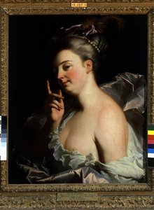Porträtt av en okänd "The Threatened" (olja på duk) av Hyacinthe Francois Rigaud