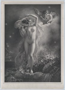 Danaë, 1824. av Hyacinthe Louis Victor Jean Baptiste Aubry