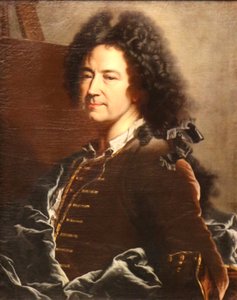 Självporträtt. av Hyacinthe Rigaud