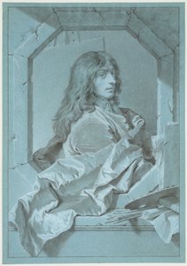 Porträtt av målaren Sébastien Bourdon