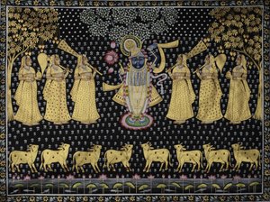 Den gudomlige Krishna och gopis