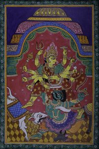 Durga dräper en demon