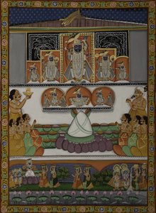 Hängivenhet till Krishna-templet