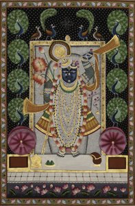 Herren Krishna med påfåglar av IMAGINEERS STUDIO