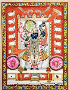 Den livfulla indiska Shrinathji