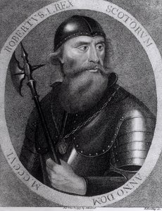 Porträtt av kung Robert I av Skottland (1274-1329) graverat av E.Harding, 1 november 1797 av I Herbert