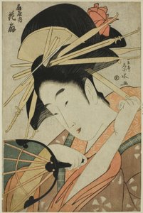 Courtesan Hanaogi från Ogiya
