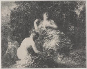 Badgästerna av Ignace Henri Jean Fantin Latour