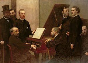 Runt pianot, 1885 av Ignace Henri Jean Fantin Latour