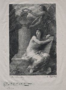 Till Berlioz. av Ignace Henri Jean Fantin Latour