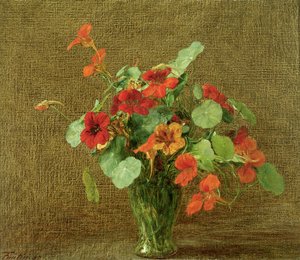 Capucines (Nasturtiums) av Ignace Henri Jean Fantin Latour