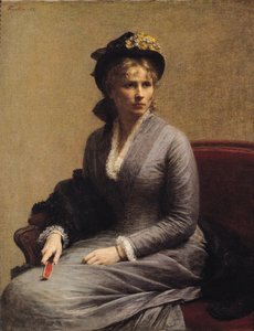 Charlotte Dubourg (1850-1921) 1882 av Ignace Henri Jean Fantin-Latour