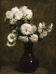 Krysantemum; Krysantem, 1871 av Ignace Henri Jean Fantin Latour