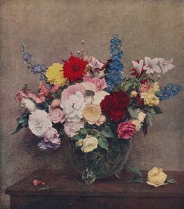 Blommor, 1886, c1915 av Ignace Henri Jean Fantin-Latour