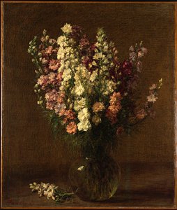 Larkspur, 1887 av Ignace Henri Jean Fantin-Latour