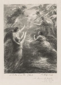 Paradiset och Peri, 1893. av Ignace Henri Jean Fantin Latour
