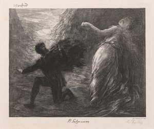 Manfred och Astarté, 1879. av Ignace Henri Jean Fantin Latour