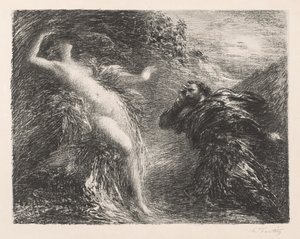 Manfred och Astarté, 1892. av Ignace Henri Jean Fantin-Latour