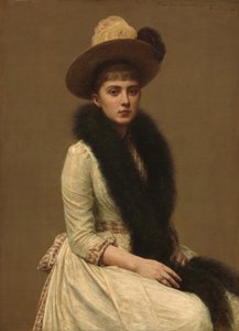 Porträtt av Sonia av Ignace Henri Jean Fantin Latour