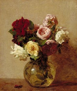 Rosor, 1884 av Ignace Henri Jean Fantin Latour