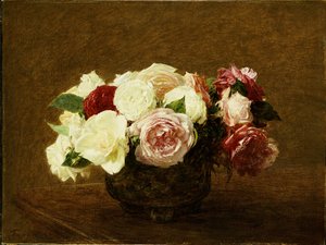Rosor, 1894 av Ignace Henri Jean Fantin Latour
